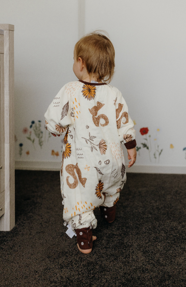 Snaps at the feet of the Fluffy Ducks Sleepsuit for easy changes