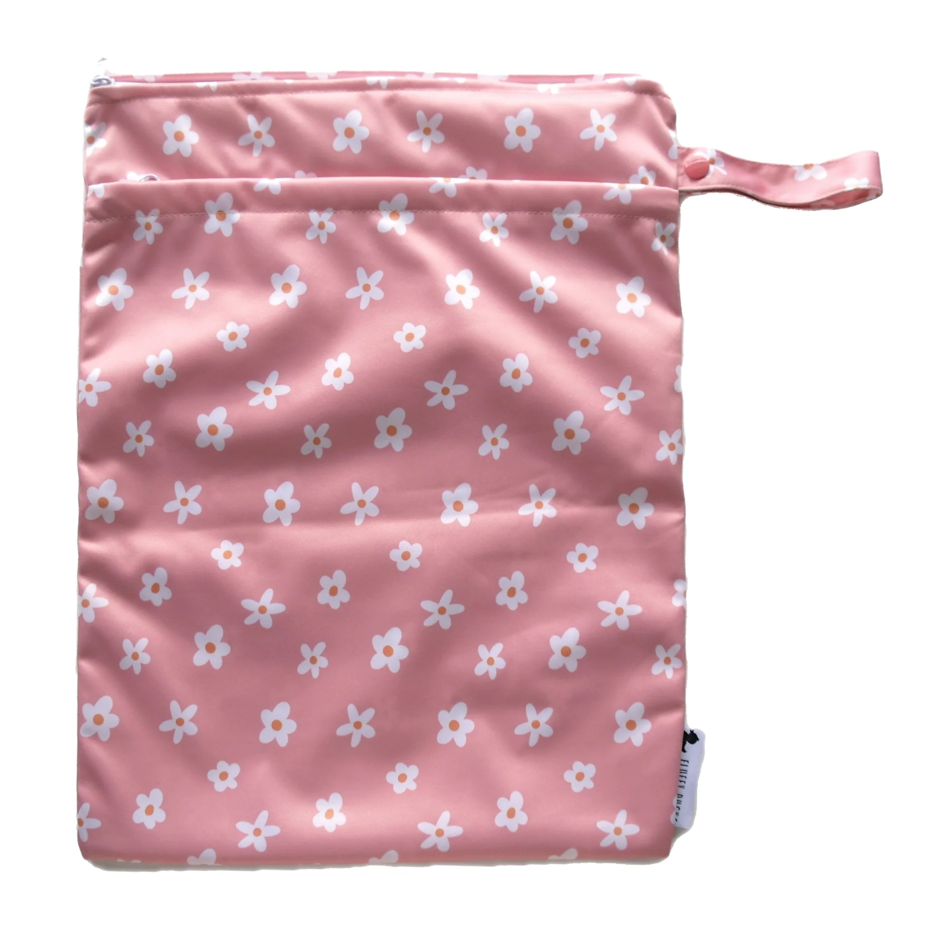 Pink Daisies Double Pocket Wet Bag