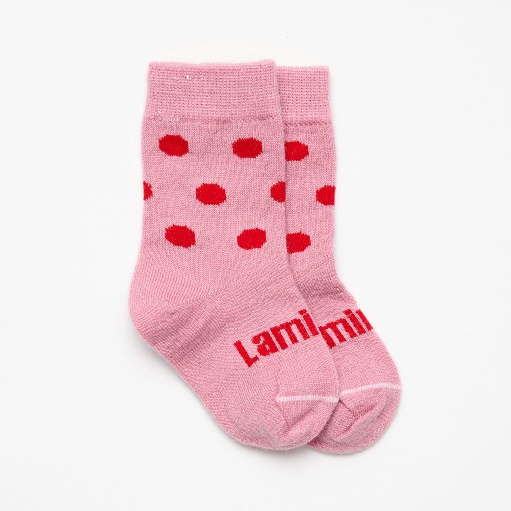 Lamington Merino Wool Crew Socks | Cherry