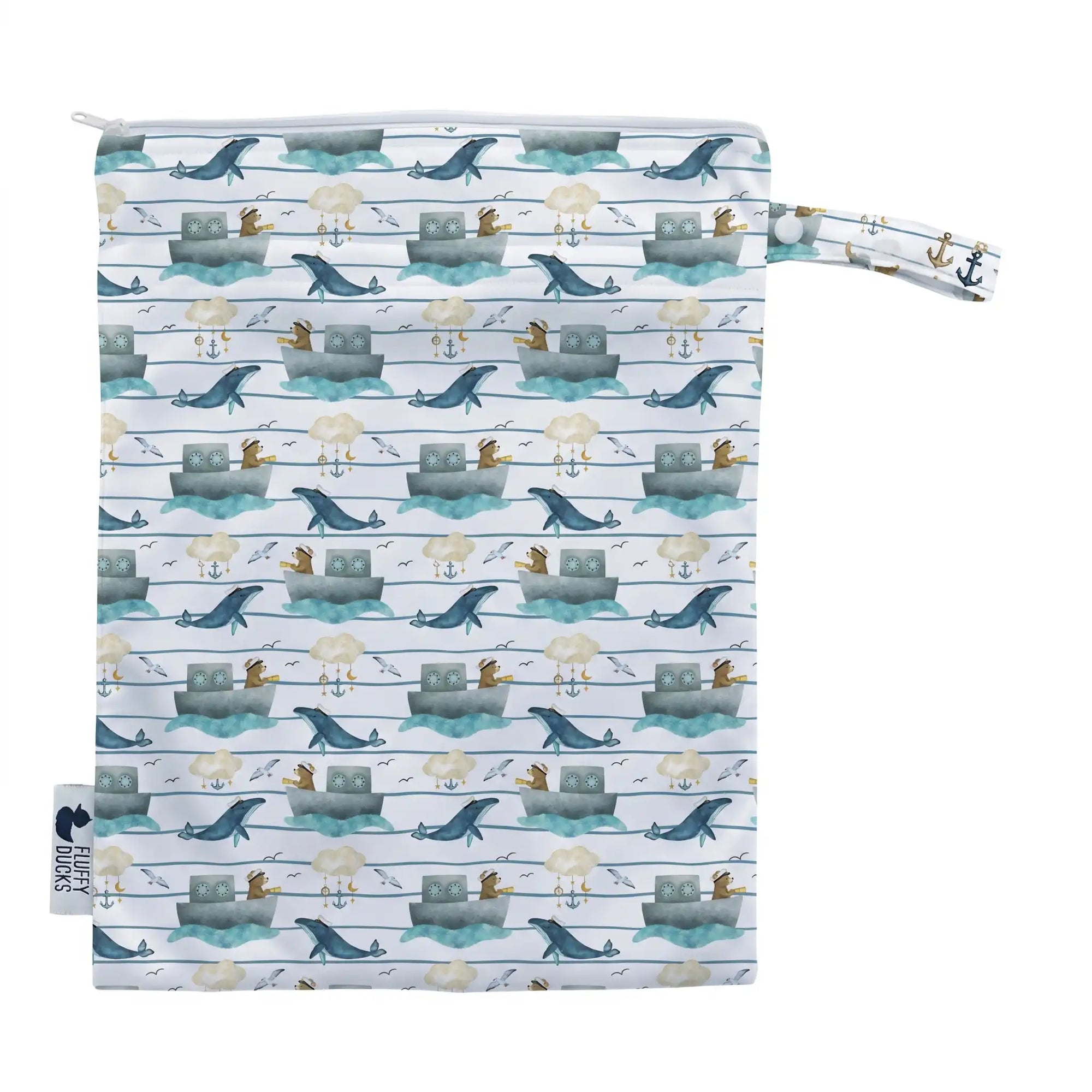 Boaty Bears | Double Pocket Wet bag