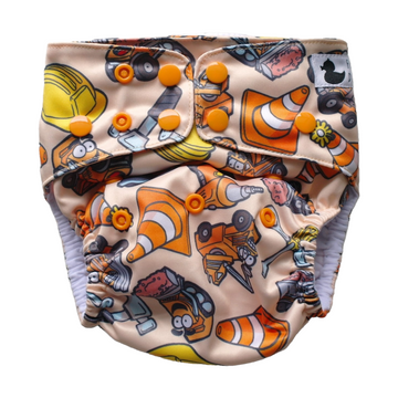 Construction Derby XL (Toddler) Cloth Nappy